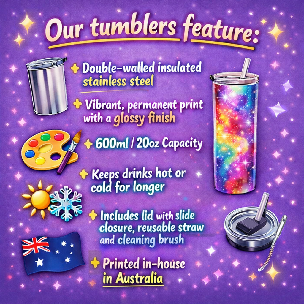 AFL Brisbane Lions 20oz Stainless Steel Tumbler