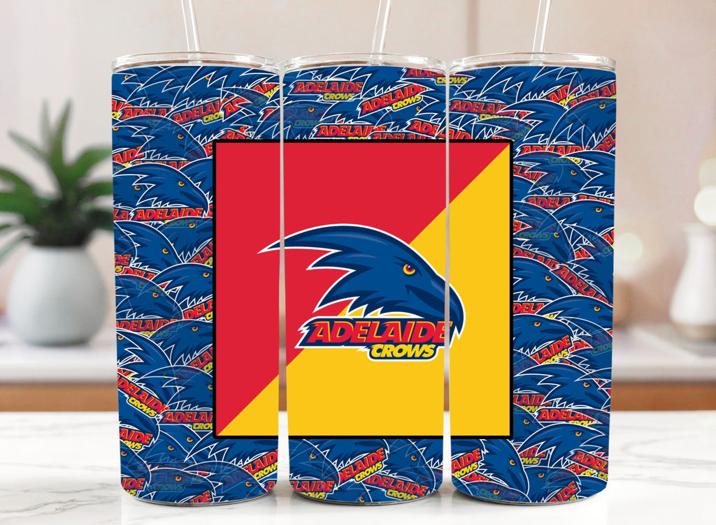 AFL Adelaide Crows 20oz Stainless Steel Tumbler