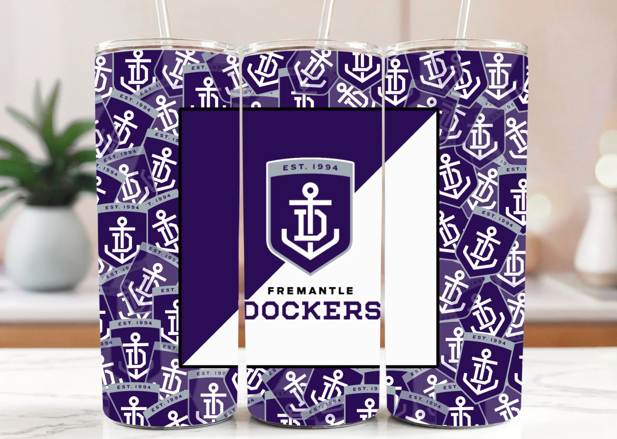AFL Fremantle Dockers 20oz Stainless Steel Tumbler
