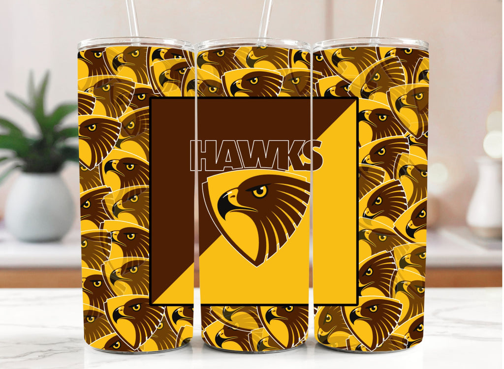 AFL Hawthorn Hawks 20oz Stainless Steel Tumbler