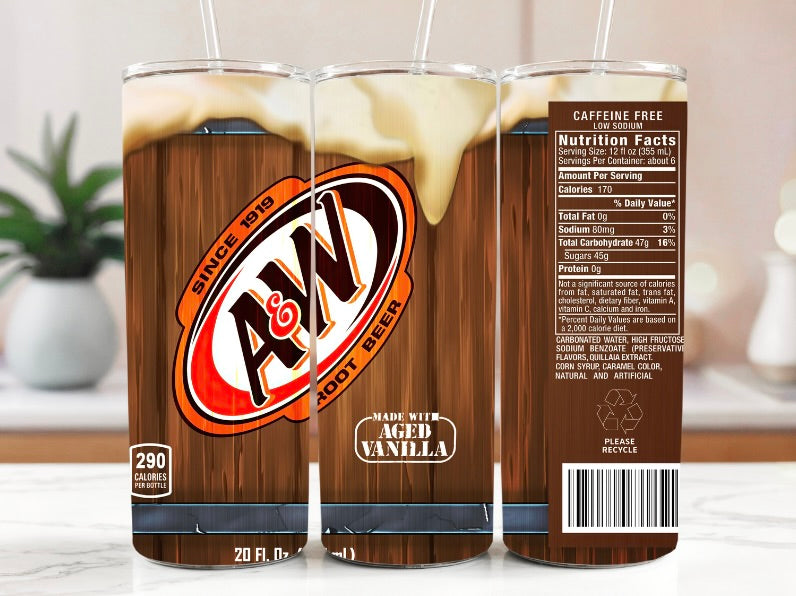 A & W Root Beer 20oz Stainless Steel Tumbler