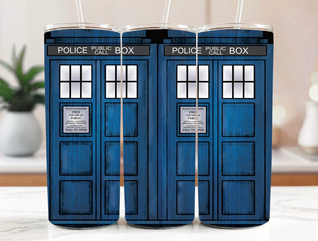 Doctor Who Tardis 20oz Stainless Steel Tumbler