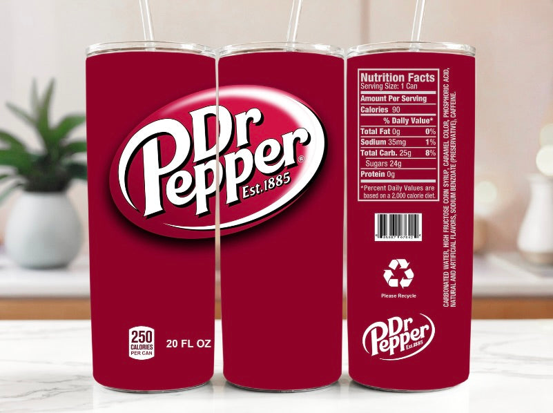 Dr Pepper 20oz Stainless Steel Tumbler