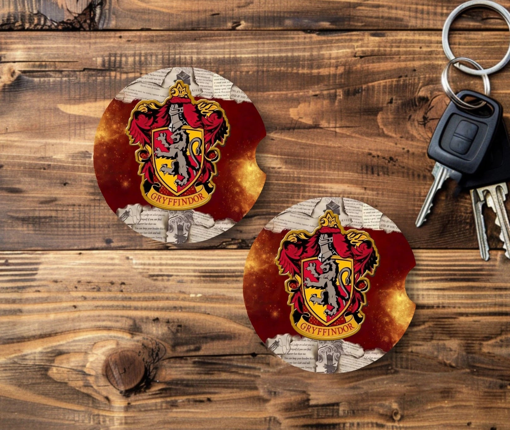 Gryffindor Car Cup Coasters Set Of W