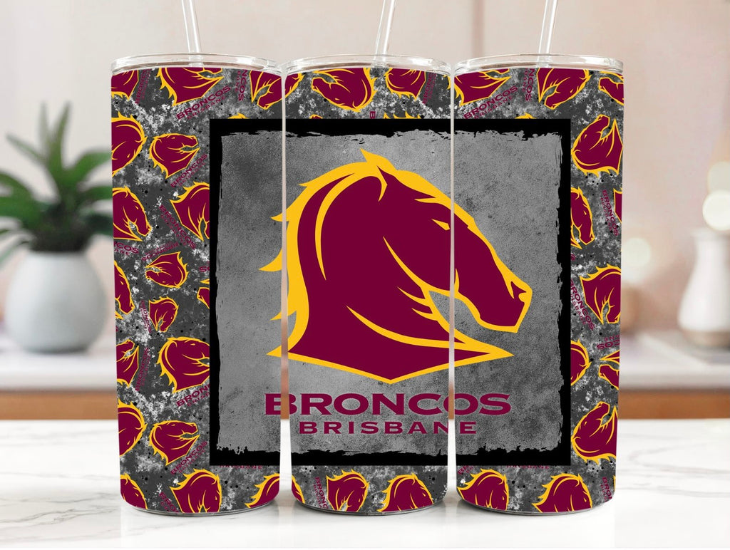 NRL Brisbane Broncos 20oz Stainless Steel Tumbler