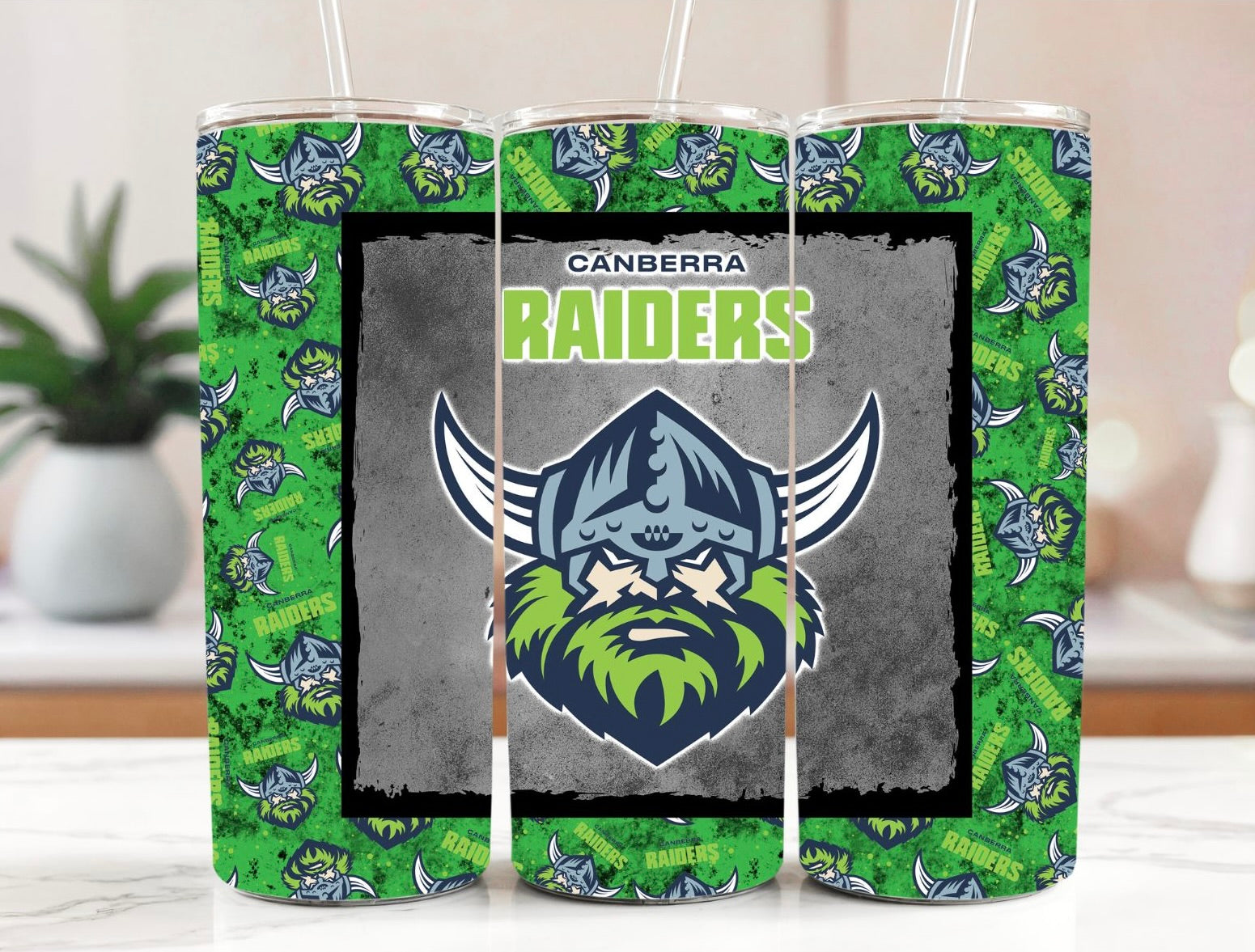 NRL Canberra Raiders 20oz Stainless Steel Tumbler