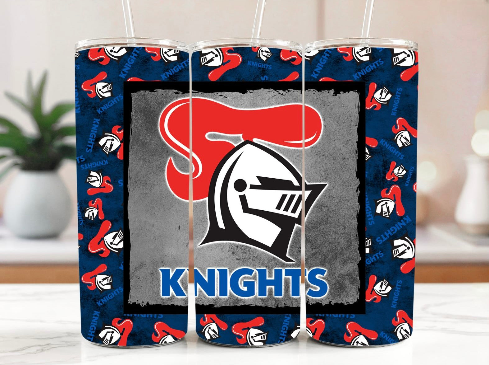 NRL Newcastle Knights 20oz Stainless Steel Tumbler