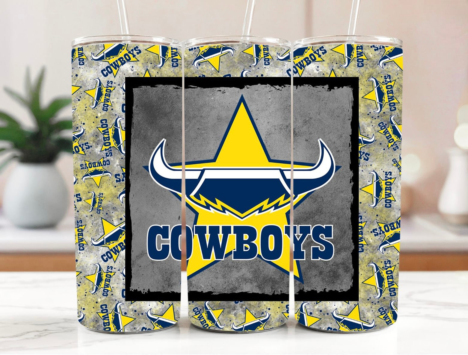 NRL North Queensland Cowboys 20oz Stainless Steel Tumbler