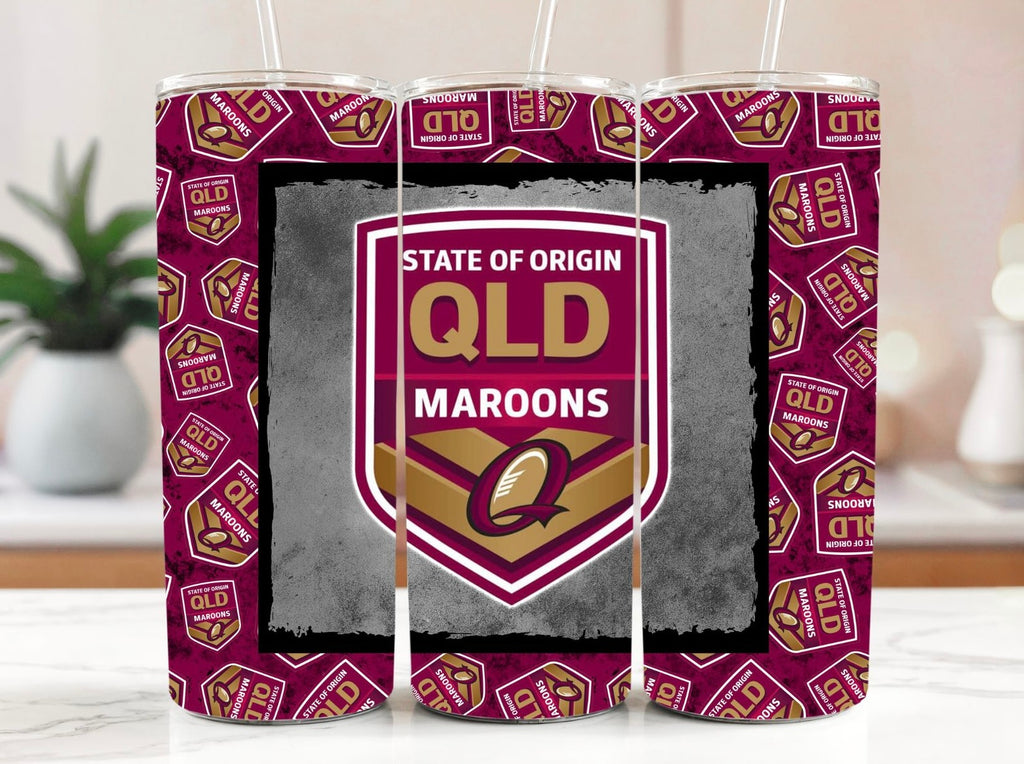 NRL QLD Maroons 20oz Stainless Steel Tumbler (Copy)
