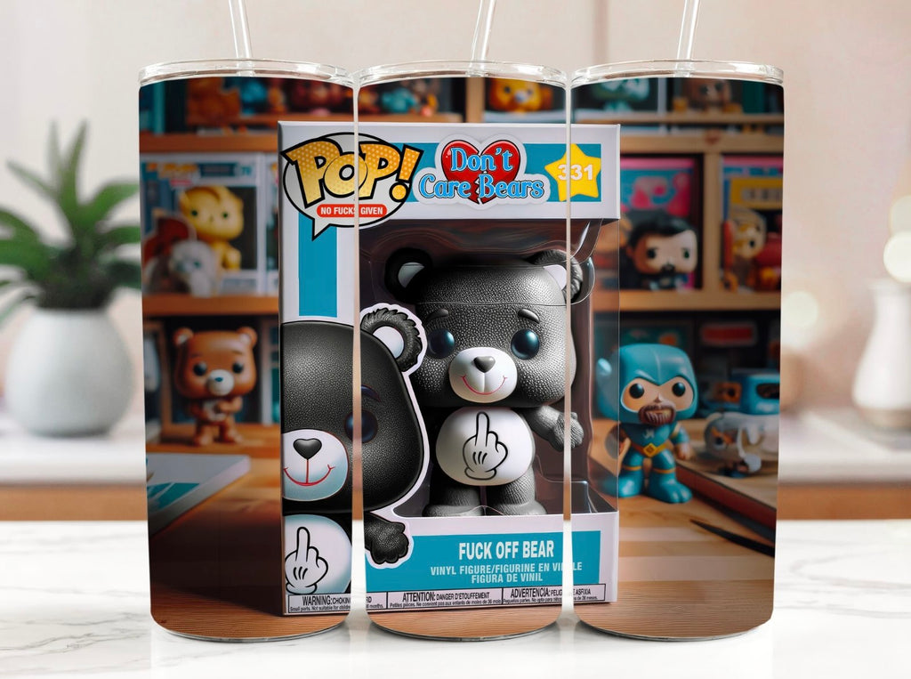 Swear Bears Fuck Off Bear 20oz Stainless Steel Tumbler