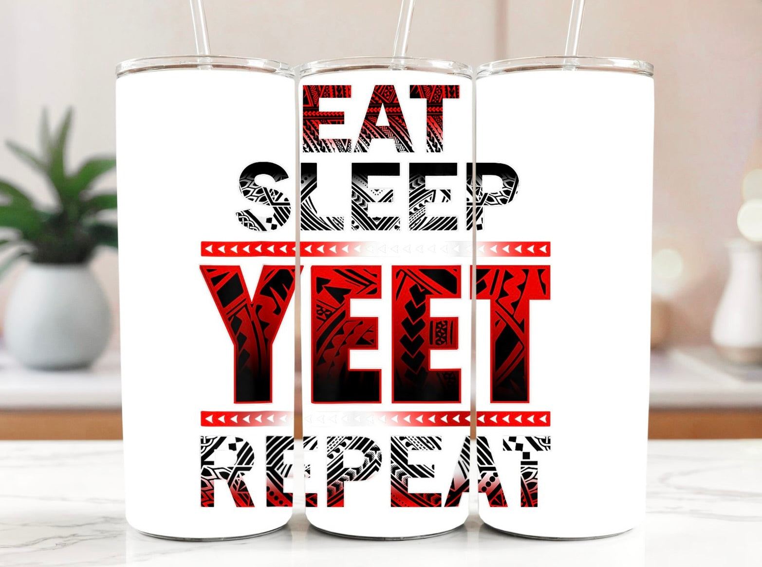 Eat Sleep Yeet Repeat 20oz Stainless Steel Tumbler