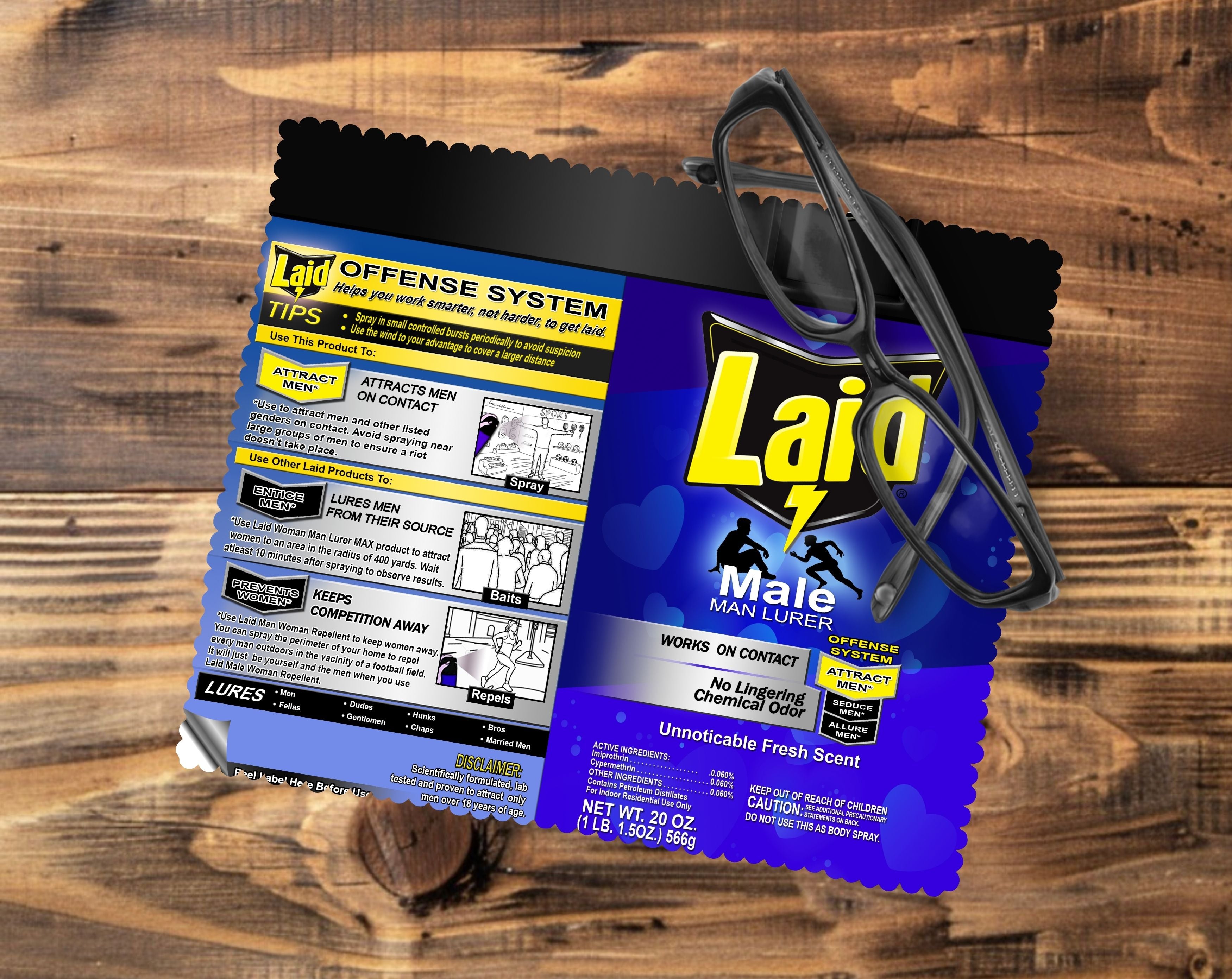 Laid Man Lurer Glasses Tablet/Phone Cleaning Cloth