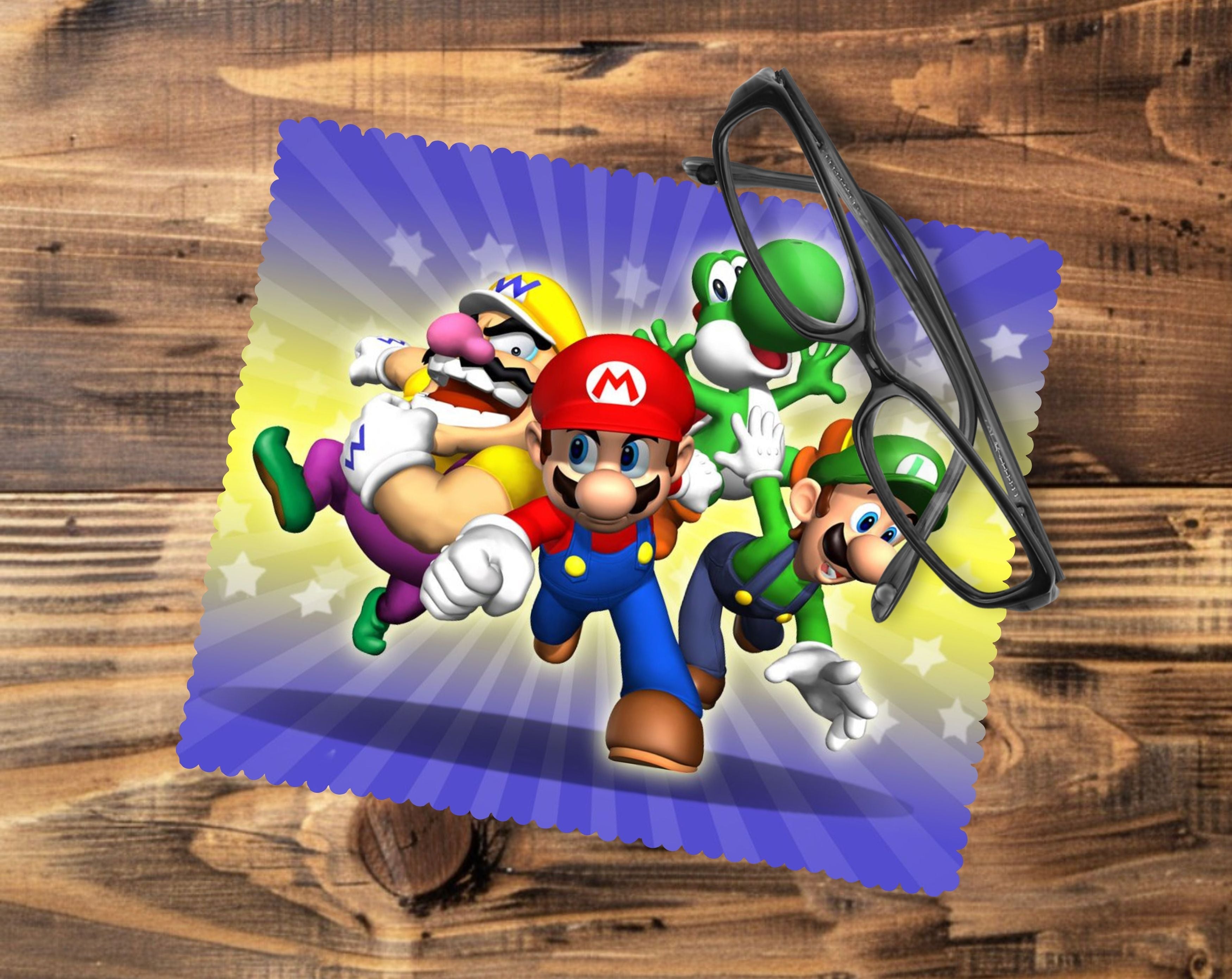 Mario Glasses Tablet/Phone Cleaning Cloth