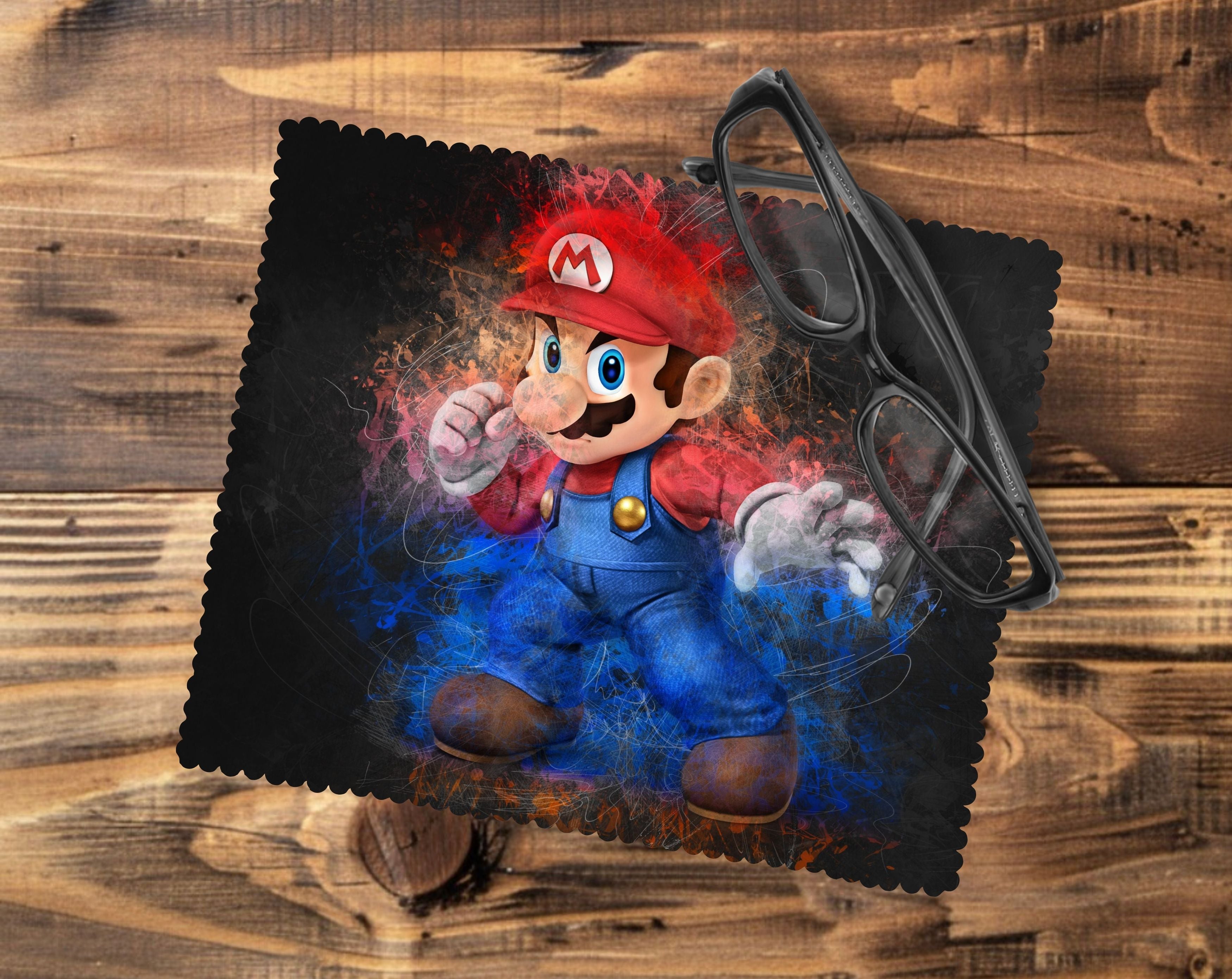 Mario Glasses Tablet/Phone Cleaning Cloth