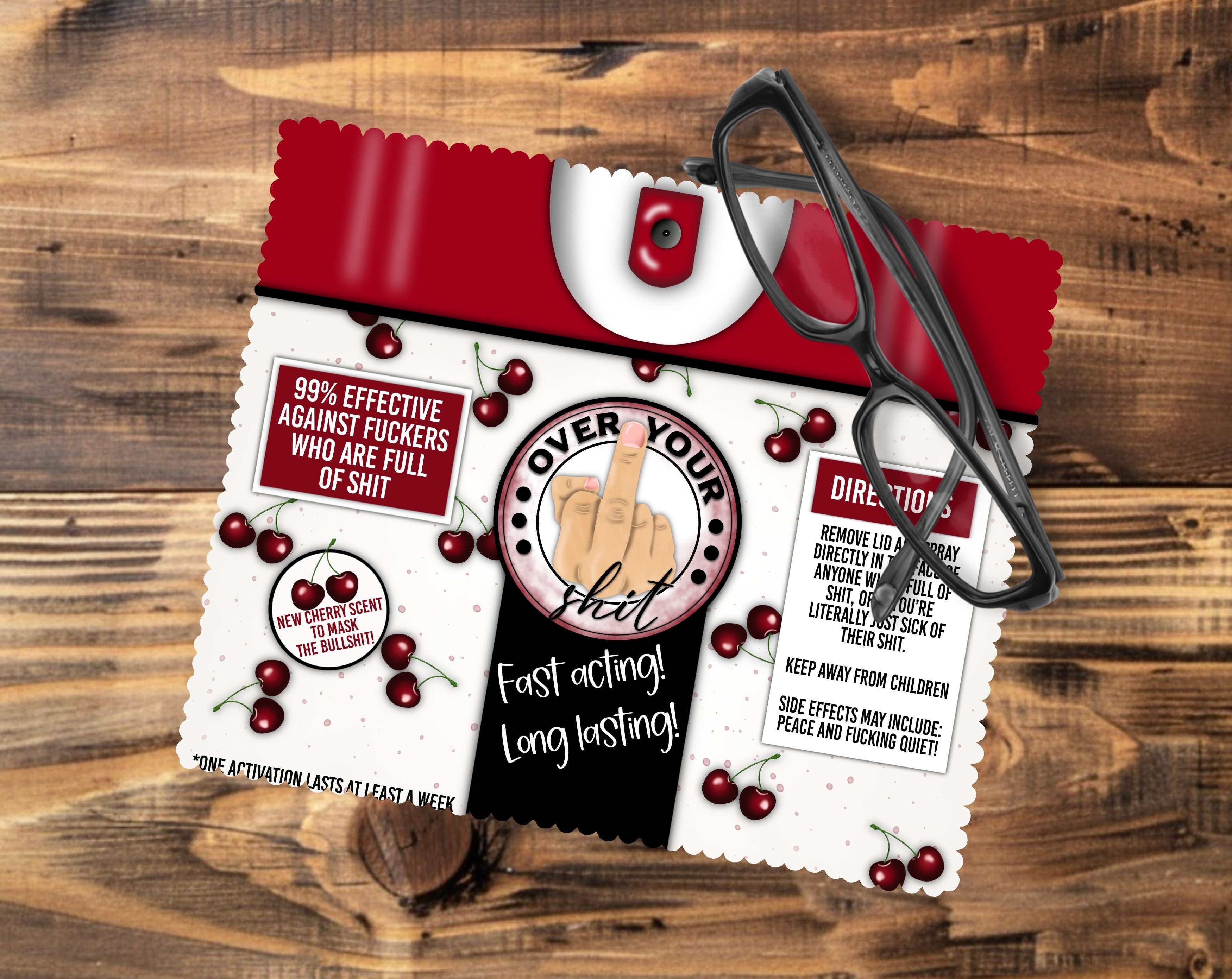Over Your Shit Glasses Tablet/Phone Cleaning Cloth