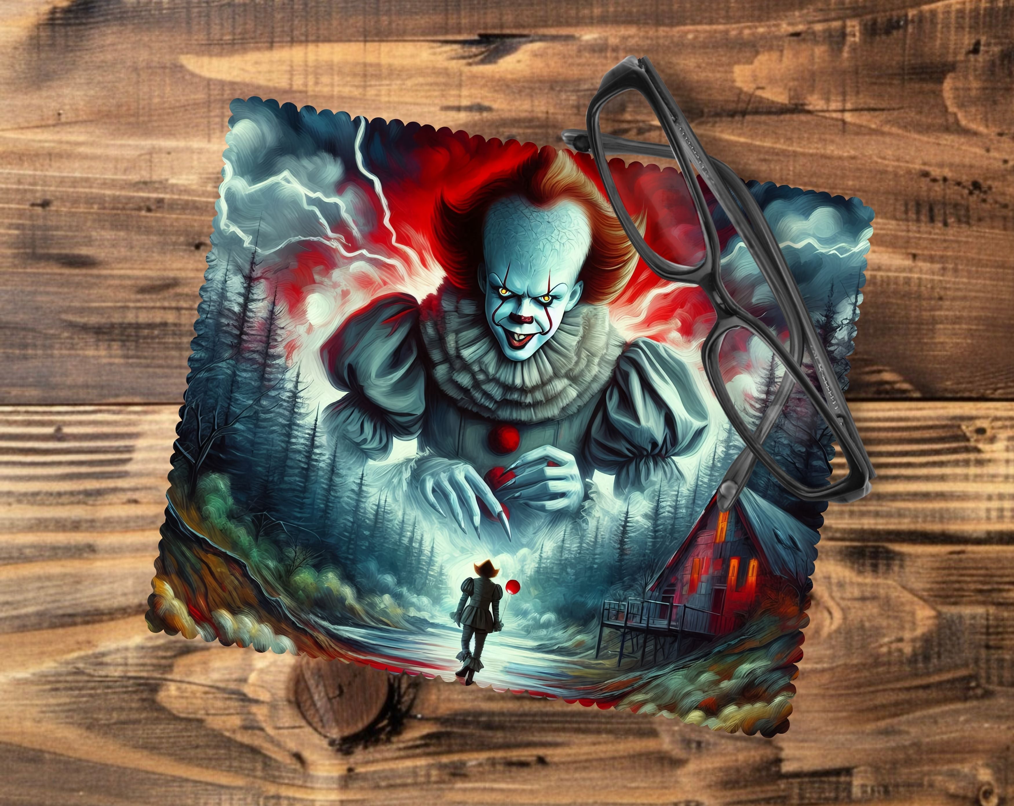 Pennywise Glasses Tablet/Phone Cleaning Cloth