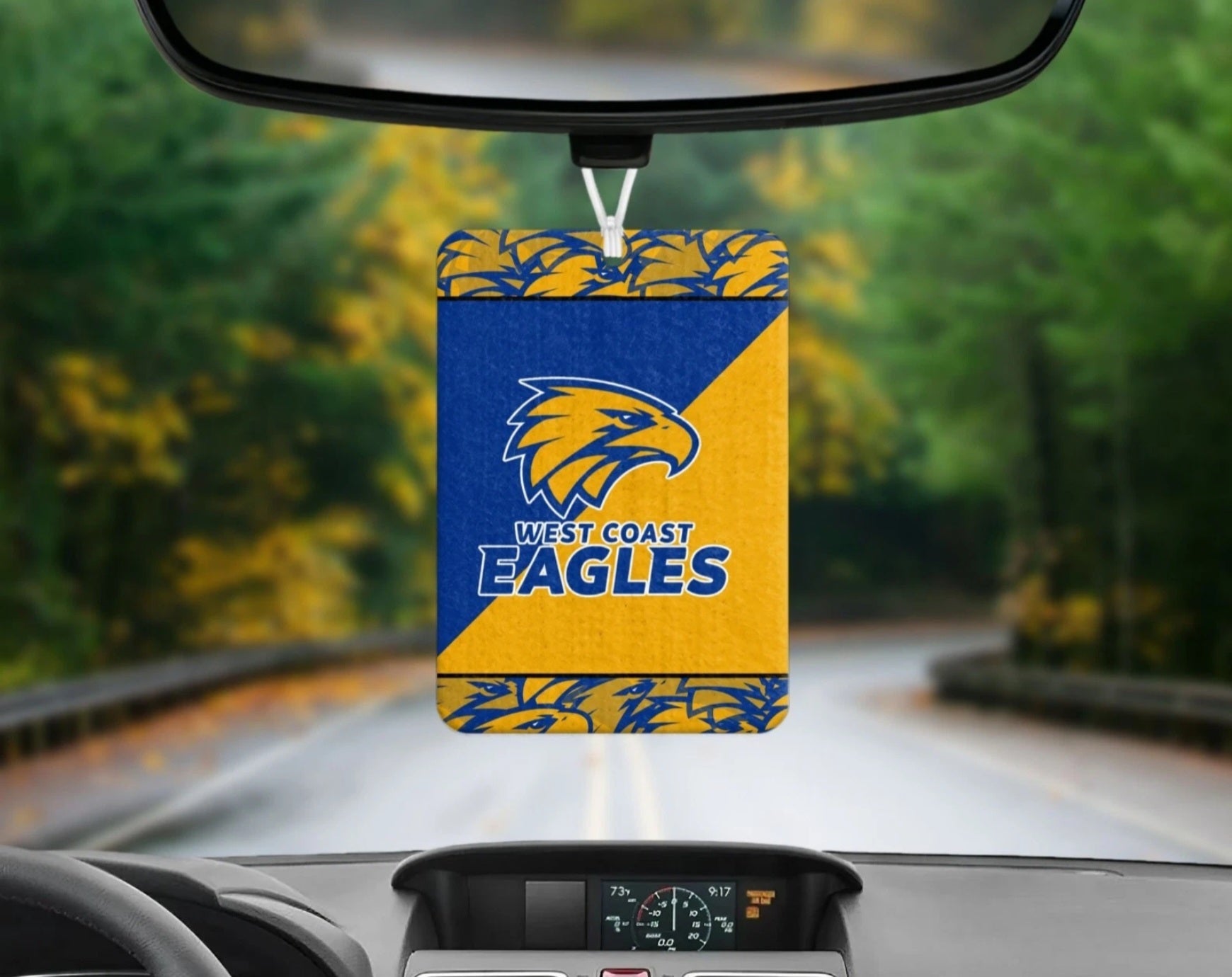 West Coast Eagles Reusable Car Air Freshener