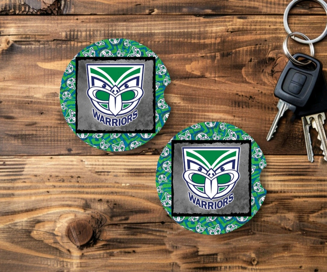 NRL New Zealand Warriors Cup Coasters Set Of 2