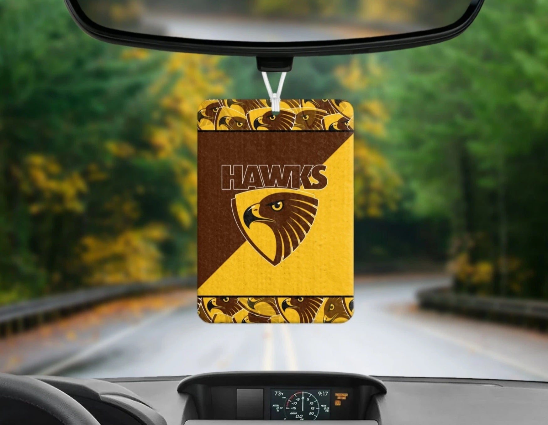 Hawthorn Hawks Reusable Car Air Freshener