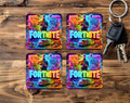Fortnite Neon Bar Coasters Set Of 4 (MDF)