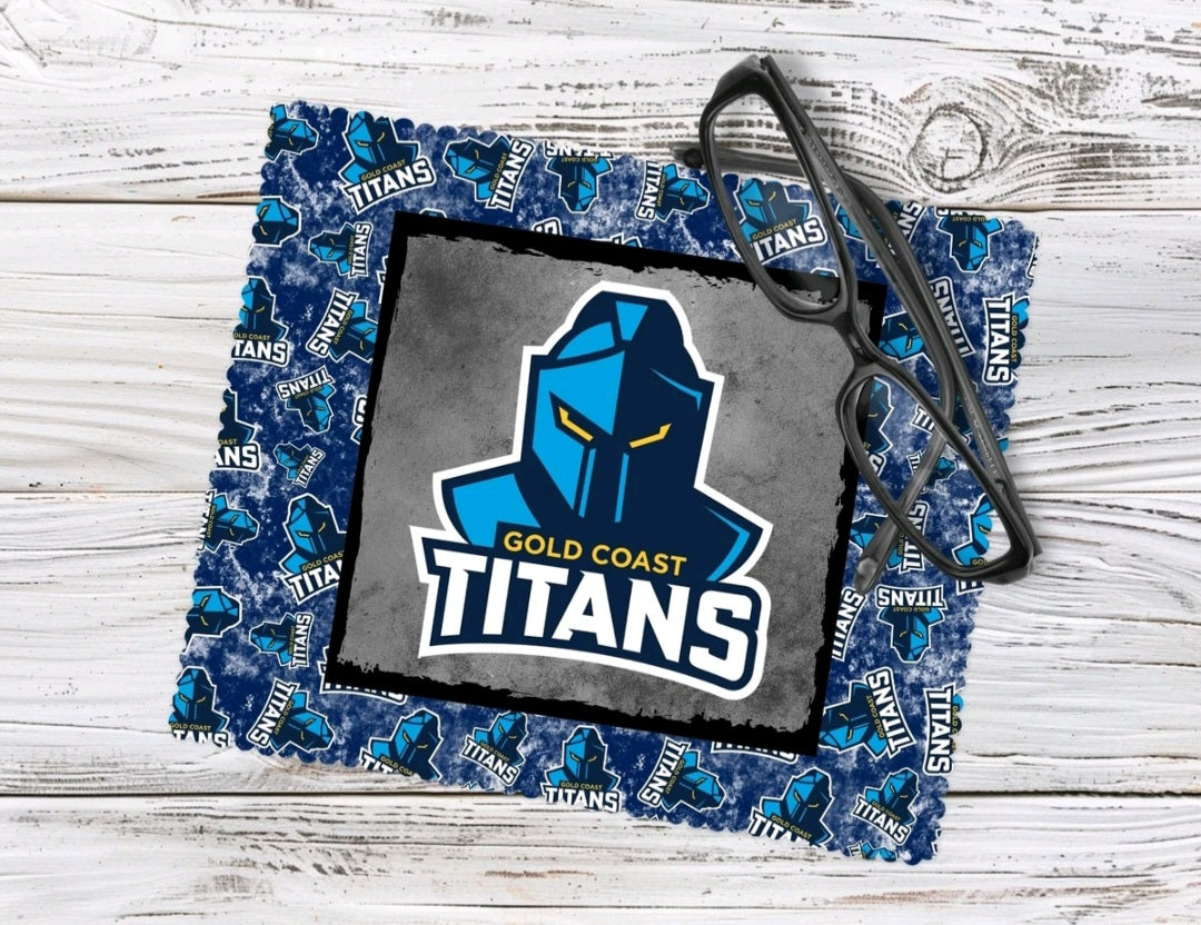 NRL Gold Coast Titans Glasses Tablet/Phone Cleaning Cloth