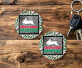 NRL South Sydney Rabbitohs Car Cup Coasters Set Of 2