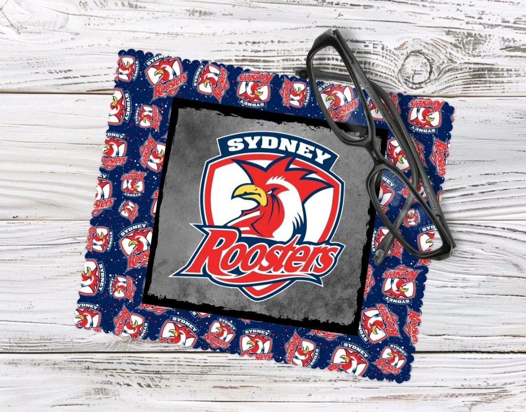 NRL Sydney Roosters Glasses Tablet/Phone Cleaning Cloth