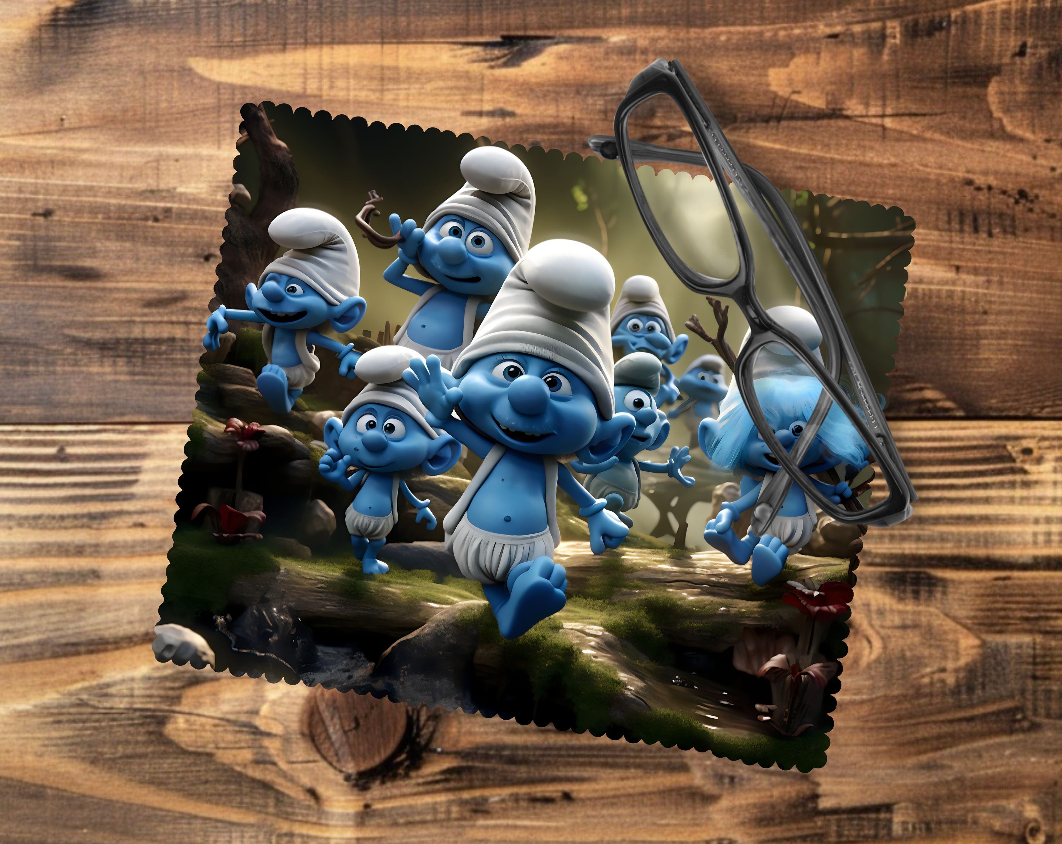 Smurf Glasses Tablet/Phone Cleaning Cloth
