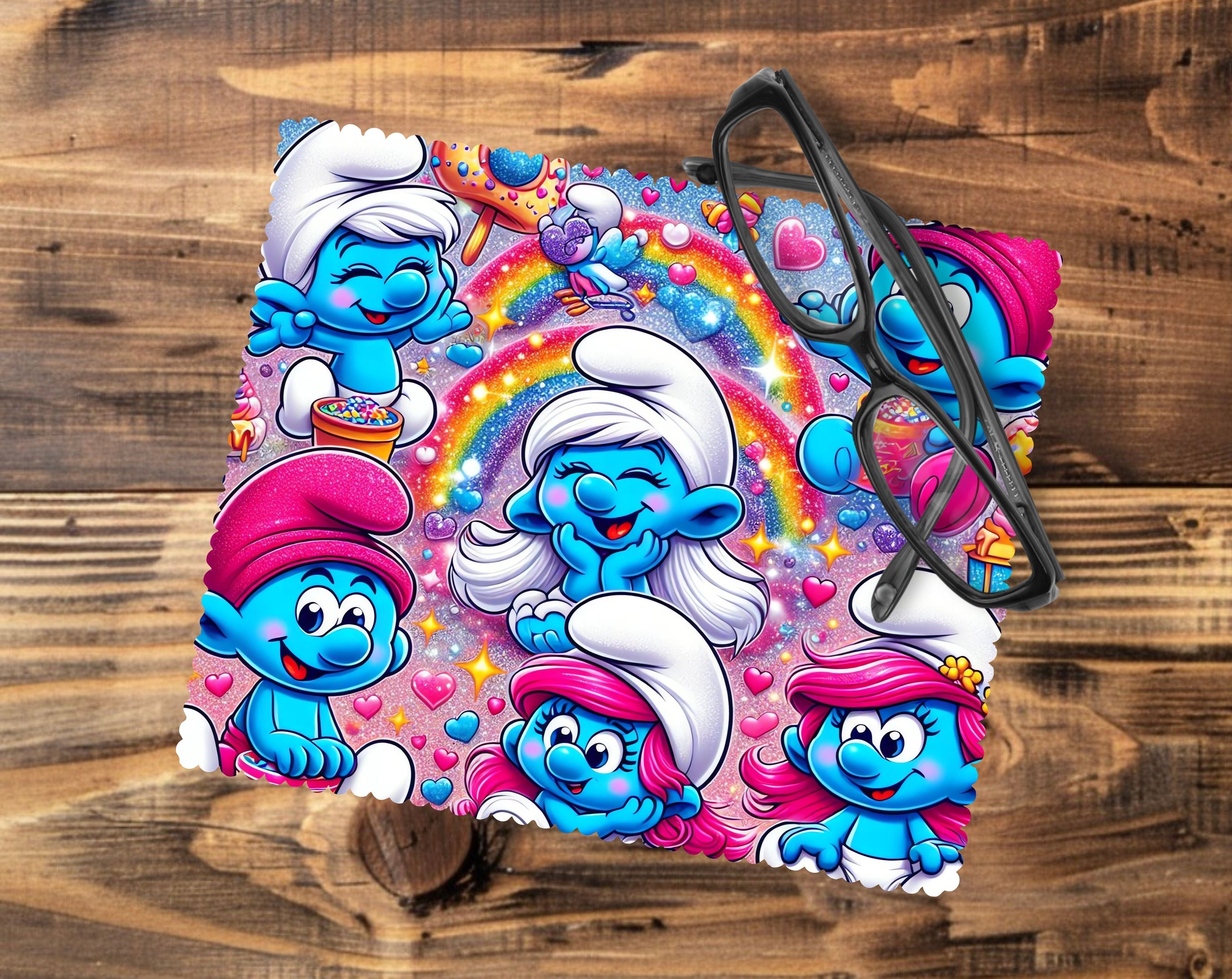 Smurf Glasses Tablet/Phone Cleaning Cloth