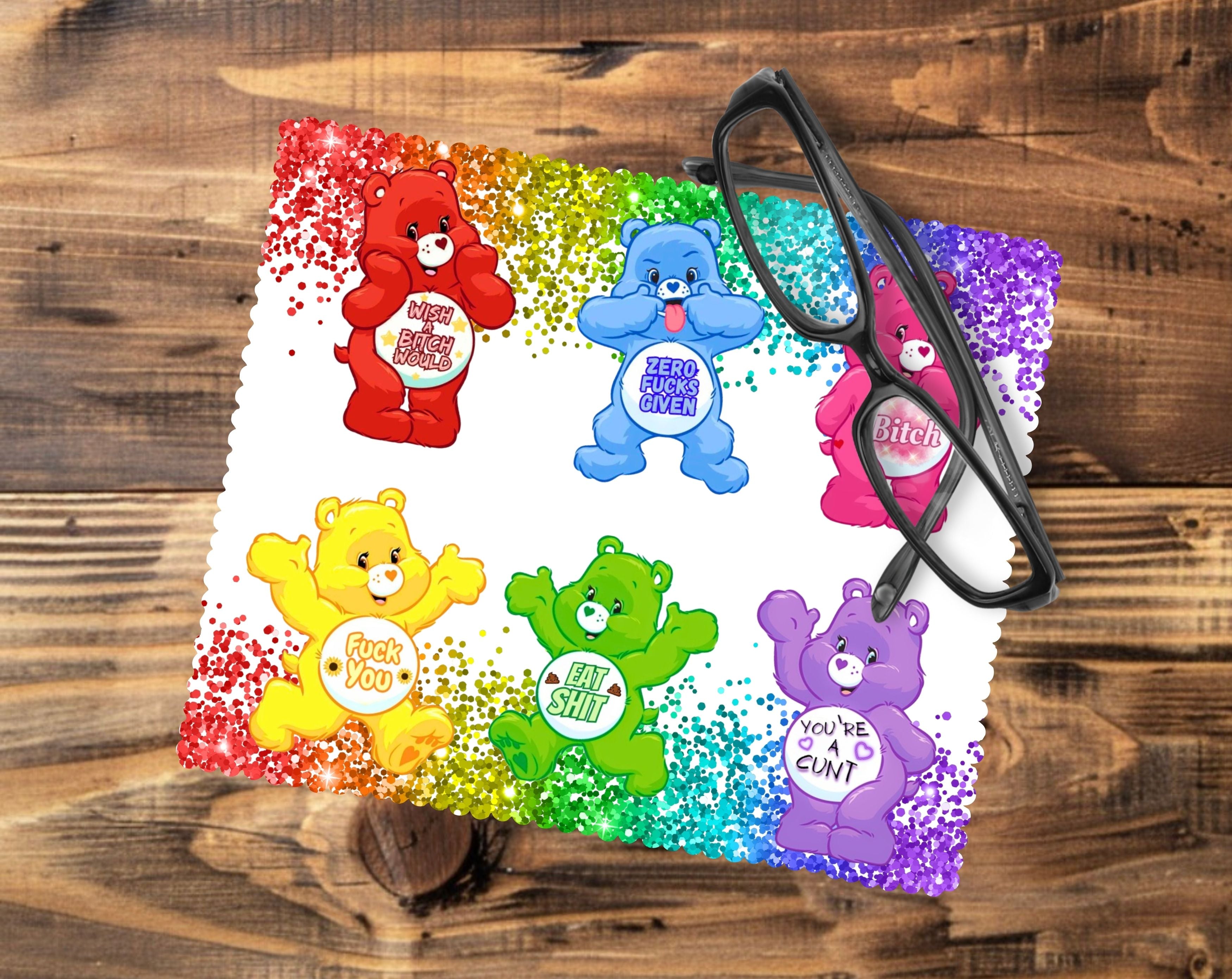 Swear Bears Glasses Tablet/Phone Cleaning Cloth